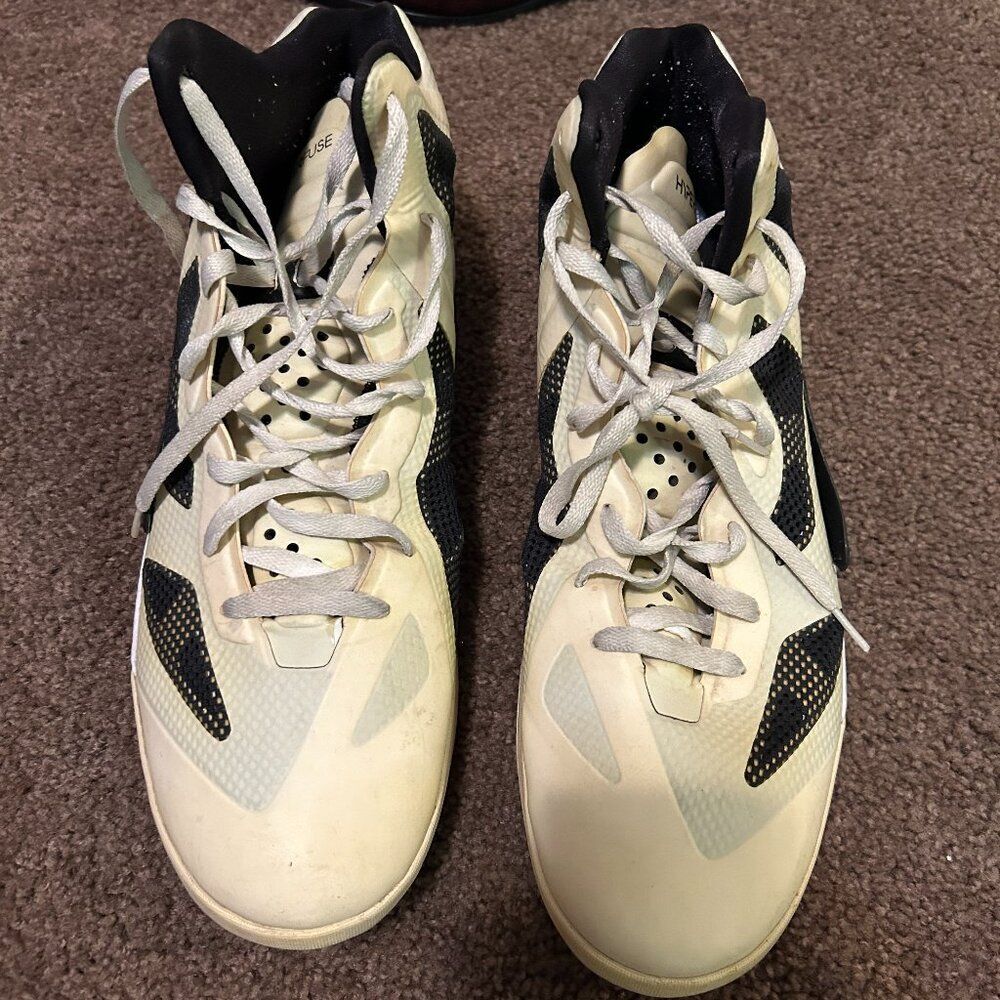 Nike Hyperfuse Basketball Shoes - Size 15 - White/Black - Preowned